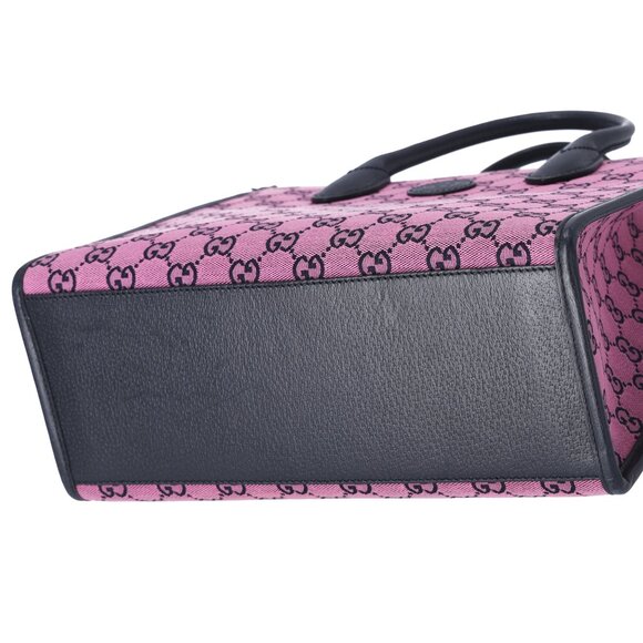 Gucci Small Retro Interlocking G Tote Monogram GG Multicolor Bag Pink - Picture 5 of 10